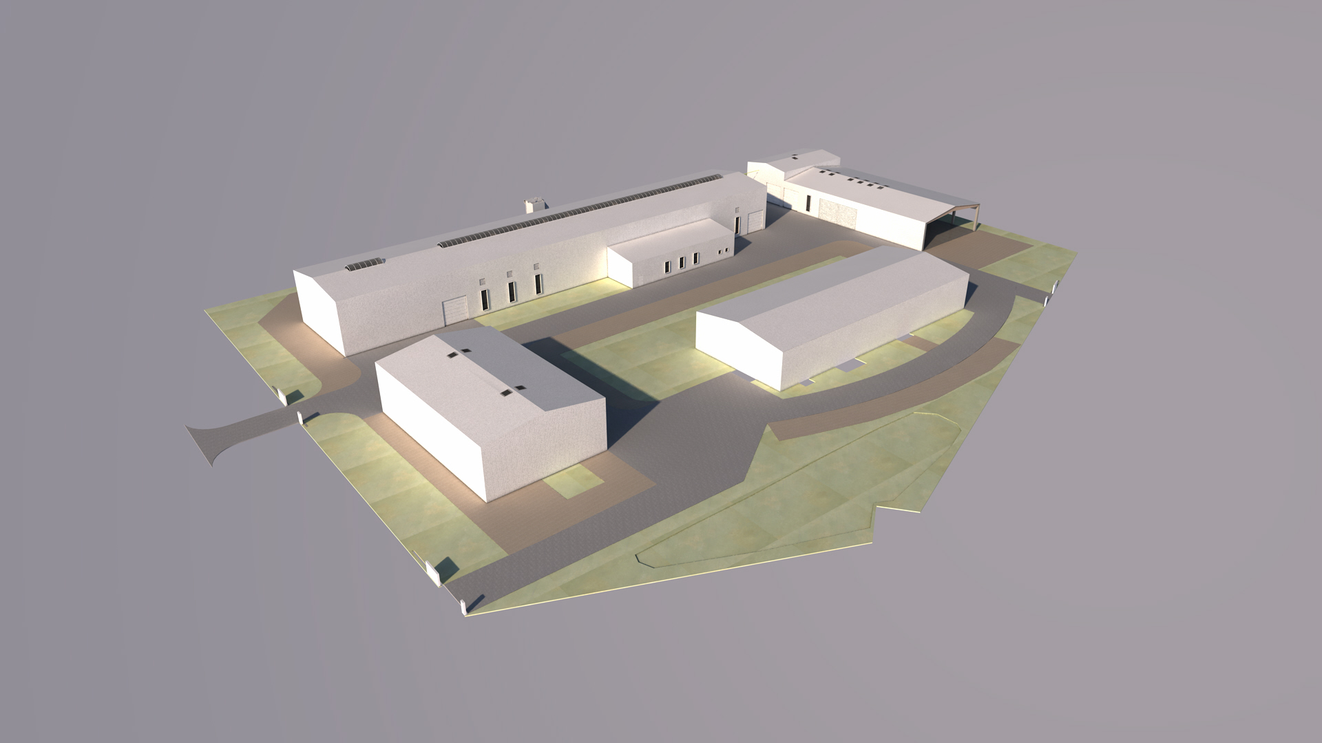 Modélisation 3D du plan de l'Usine de chanvre